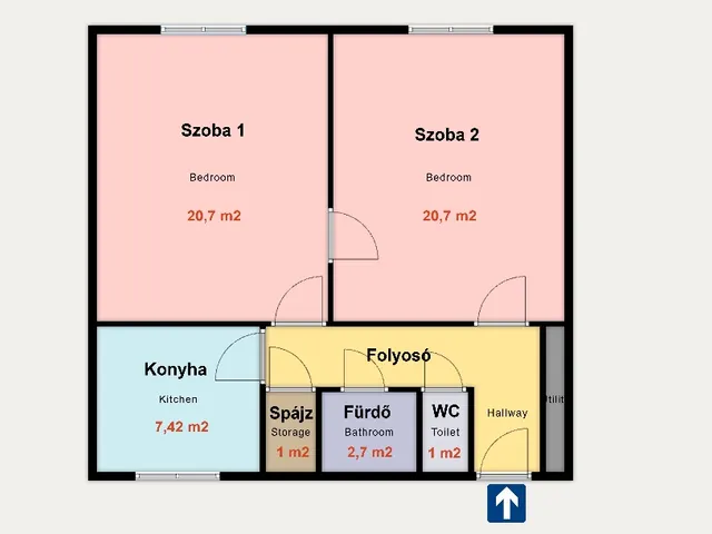 Eladó lakás Kiskunhalas 57 nm