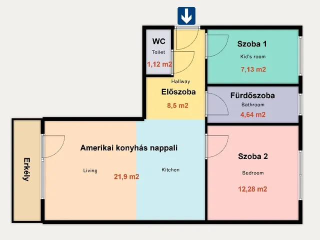 Eladó lakás Kiskunhalas 56 nm