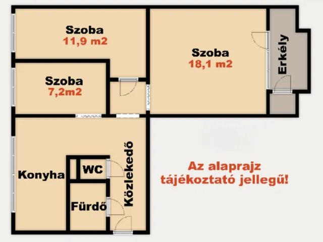 Eladó lakás Kiskunhalas 63 nm