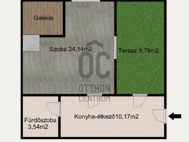 Kiadó lakás Székesfehérvár, Belváros 42 nm