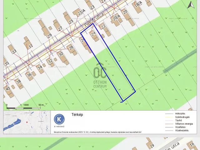 Eladó telek Kisláng 2158 nm
