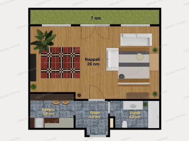 Eladó lakás Budapest XII. kerület, Kútvölgy 43 nm