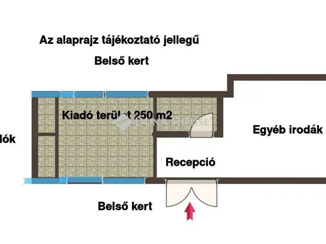 Kiadó kereskedelmi és ipari ingatlan Budapest XIV. kerület 250 nm