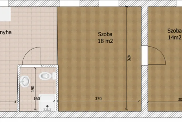 Eladó lakás Budapest XIX. kerület, Templom tér közelében 46 nm
