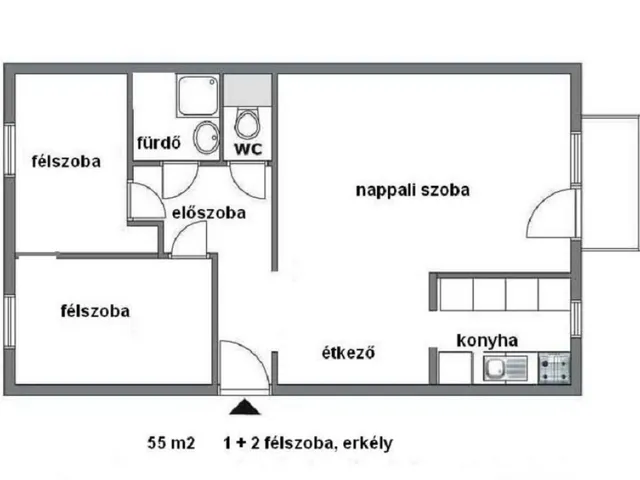 Eladó lakás Budapest XIX. kerület, SZTK közeli utca 54 nm