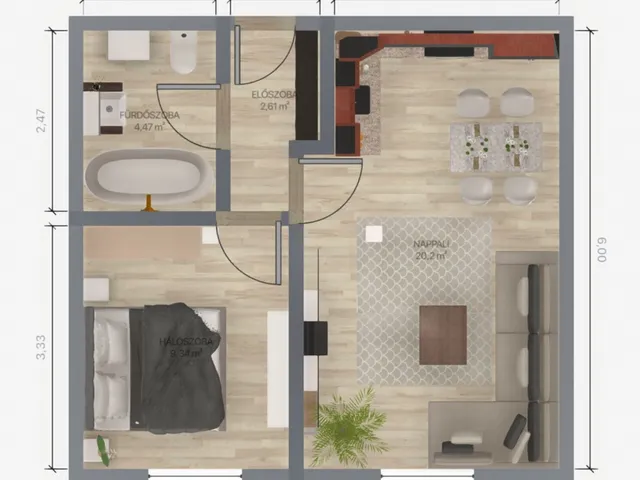 Eladó lakás Budapest XX. kerület, Határ út 39 nm