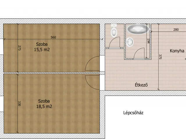 Eladó lakás Budapest VIII. kerület, Teleki tér közelében 49 nm
