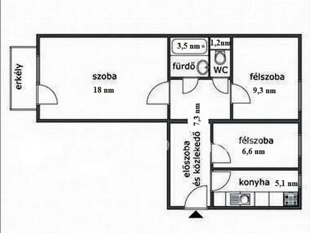 Eladó lakás Budapest XIX. kerület, Rákóczi utca 52 nm