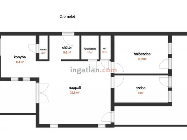Eladó lakás Pomáz, Fáy András utca 80 nm
