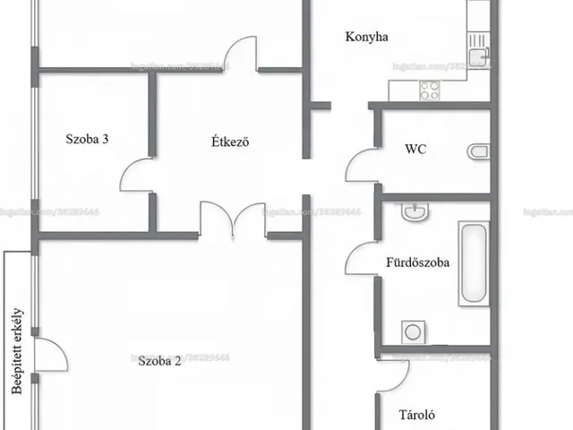 Eladó lakás Budapest X. kerület, Hungária krt környékén 72 nm