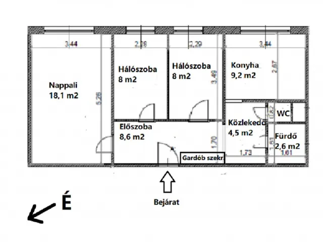 Eladó lakás Budapest XVIII. kerület 59 nm