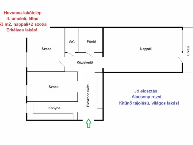 Eladó lakás Budapest XVIII. kerület 53 nm