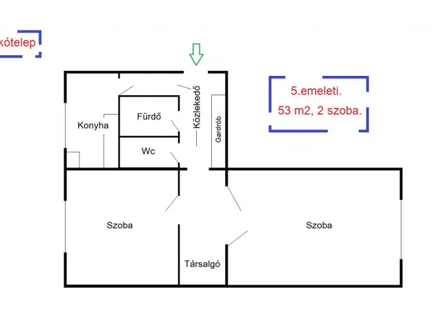 Eladó lakás Budapest XVIII. kerület, Havanna utca 53 nm