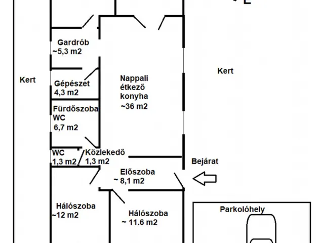 Eladó ház Tököl, Wass Albert utca 98 nm