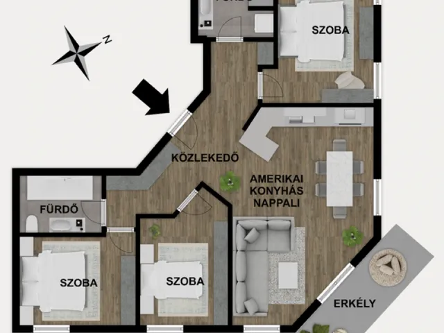 Eladó lakás Budapest XIV. kerület, Levendula lakóparkban 94 nm