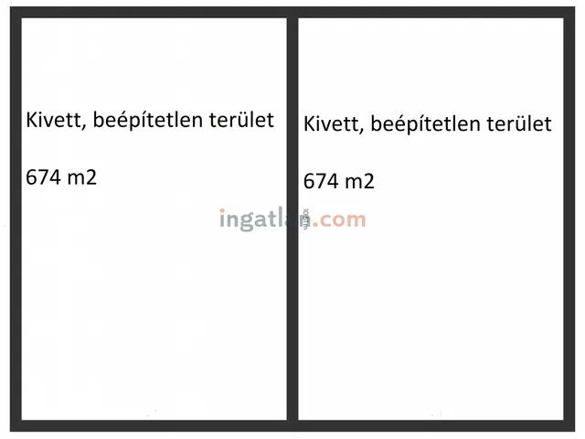 Eladó telek Nagykáta 674 nm