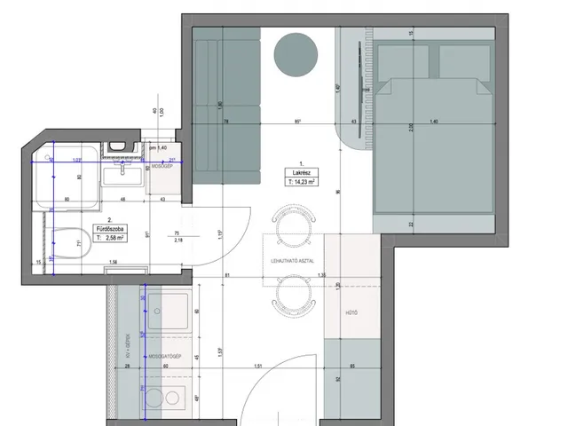 Eladó lakás Budapest XIII. kerület, Pozsonyi út közelében 17 nm
