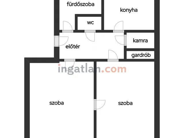 Eladó lakás Nagytarcsa, Petőfi telep 52 nm