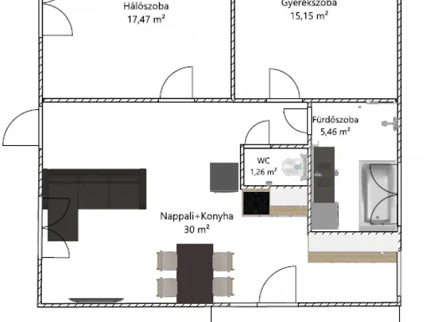 Eladó ház Sülysáp, Szőlősnyaraló 68 nm