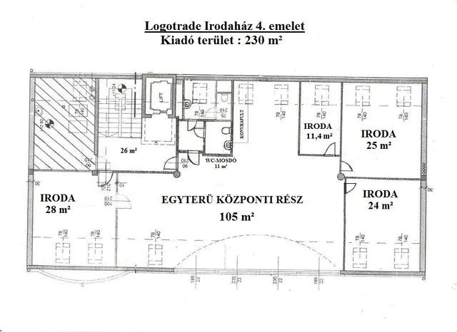 Kiadó kereskedelmi és ipari ingatlan Budapest XIII. kerület, Röppentyű utca 230 nm