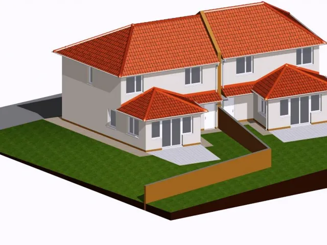 Eladó ház Fót, kertvárosi övezetben épülő IKERHÁZ 130 nm
