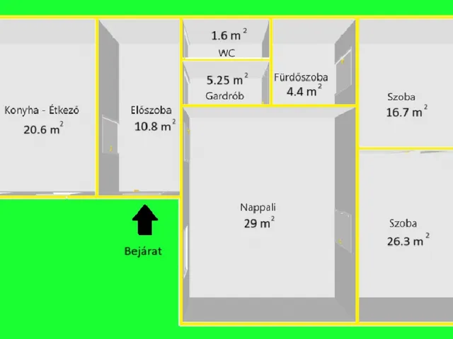 Eladó lakás Budapest VI. kerület 114 nm