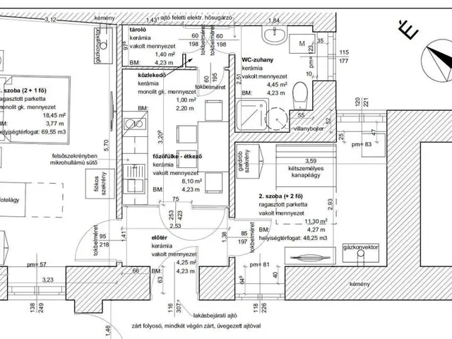 Eladó lakás Budapest V. kerület, Belgrád rakpart 47 nm