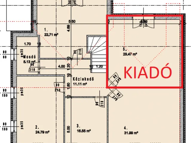 Kiadó kereskedelmi és ipari ingatlan Vác 29 nm