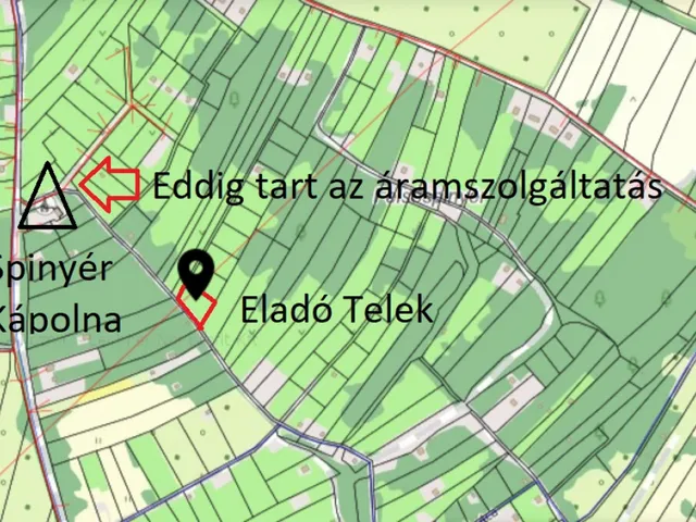 Eladó telek Vác 881 nm
