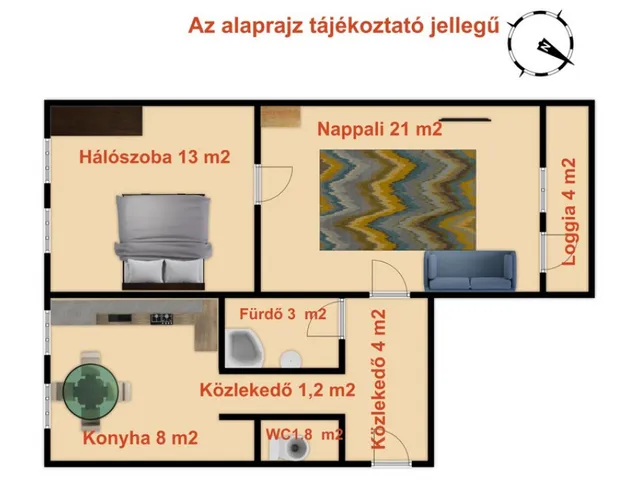 Eladó lakás Vác, Deákvári főút 57 nm