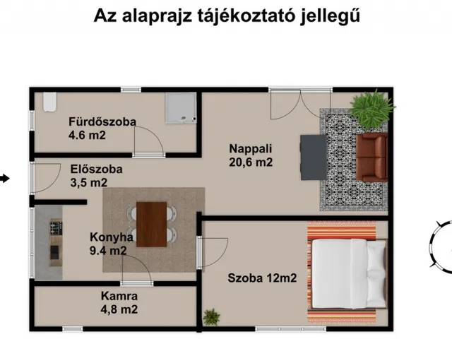 Eladó lakás Nógrád, Petőfi telep 55 nm