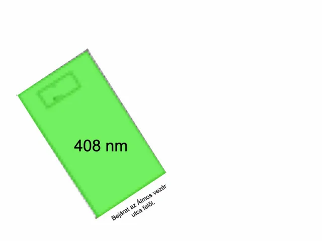 Eladó telek Gárdony, Álmos vezér utca 408 nm
