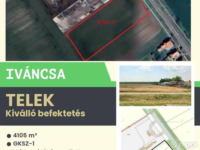 Eladó telek Iváncsa 4105 nm