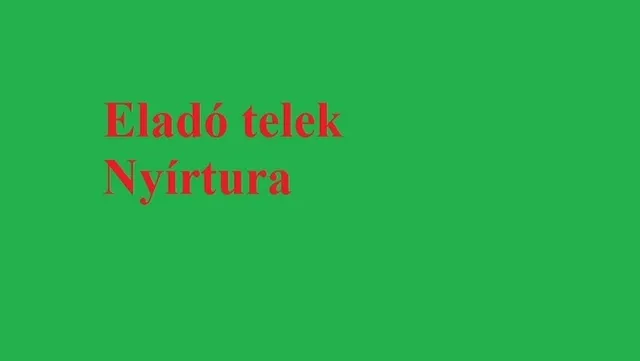 Eladó telek Nyírtura 2042 nm