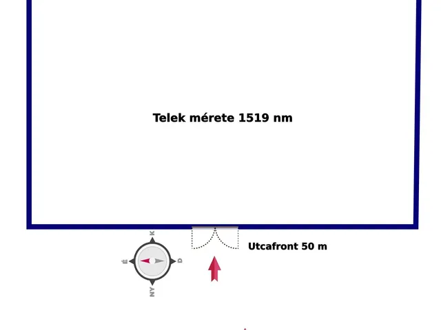 Eladó telek Nyíregyháza 1519 nm