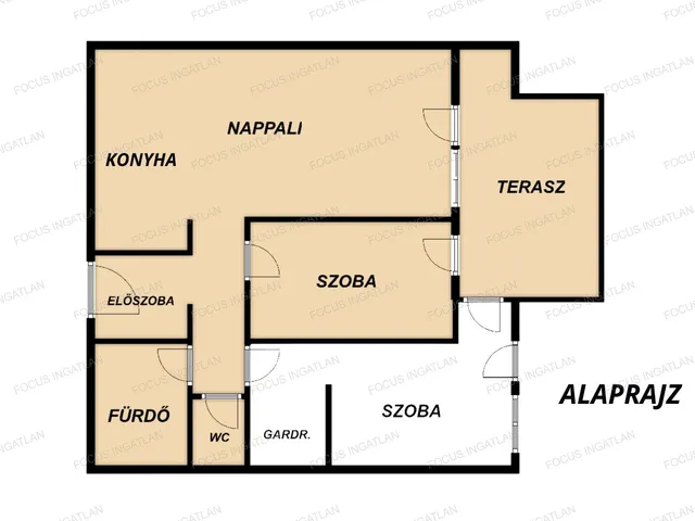 Eladó lakás Kecskemét, Homokbánya 63 nm