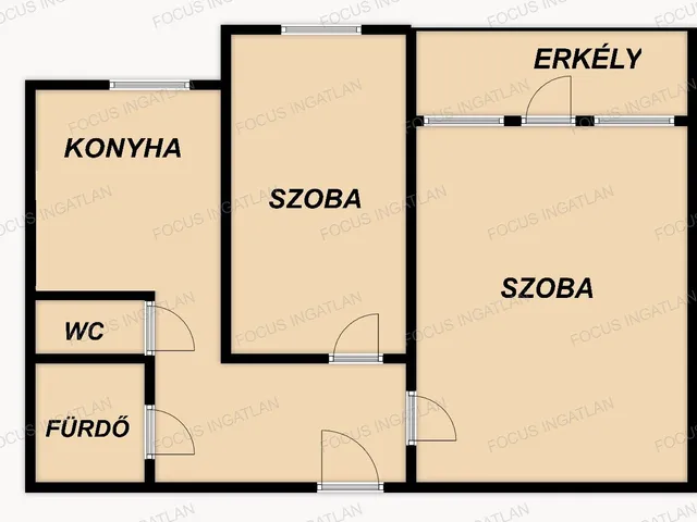 Eladó lakás Kecskemét, Műkertváros 60 nm