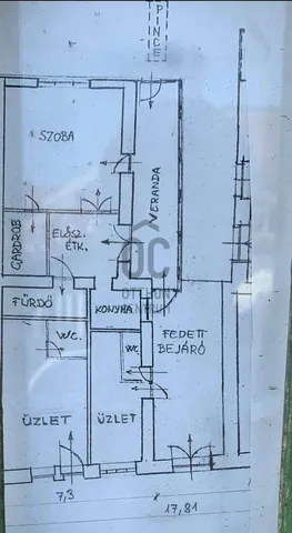 Eladó kereskedelmi és ipari ingatlan Budapest III. kerület, Óbuda 124 nm