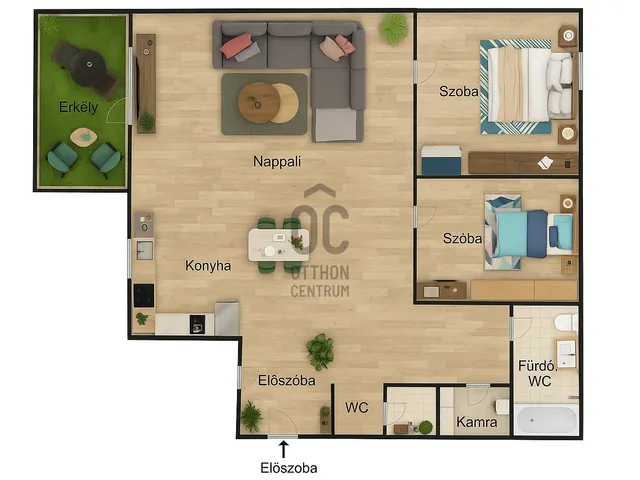 Kiadó lakás Budapest III. kerület, Óbuda 89 nm