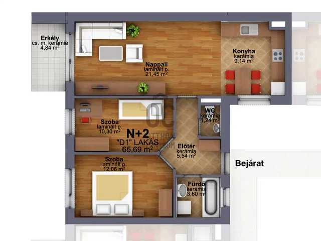 Eladó lakás Budapest XIII. kerület, Angyalföld 63 nm