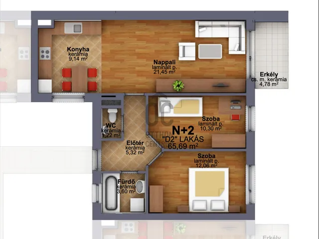 Eladó lakás Budapest XIII. kerület, Angyalföld, Frangepán utca 63 nm