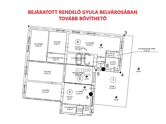 Eladó kereskedelmi és ipari ingatlan Gyula 198 nm