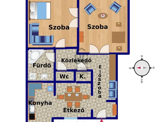 Kiadó lakás Budapest VII. kerület, Belső-Erzsébetváros 85 nm