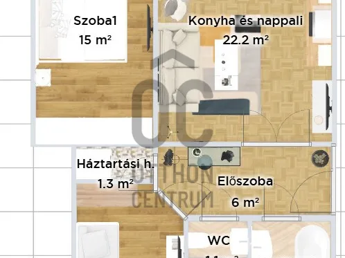 Eladó lakás Budapest VI. kerület 62 nm