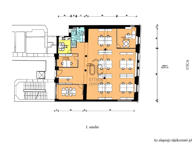 Kiadó kereskedelmi és ipari ingatlan Budapest V. kerület, Belváros 220 nm