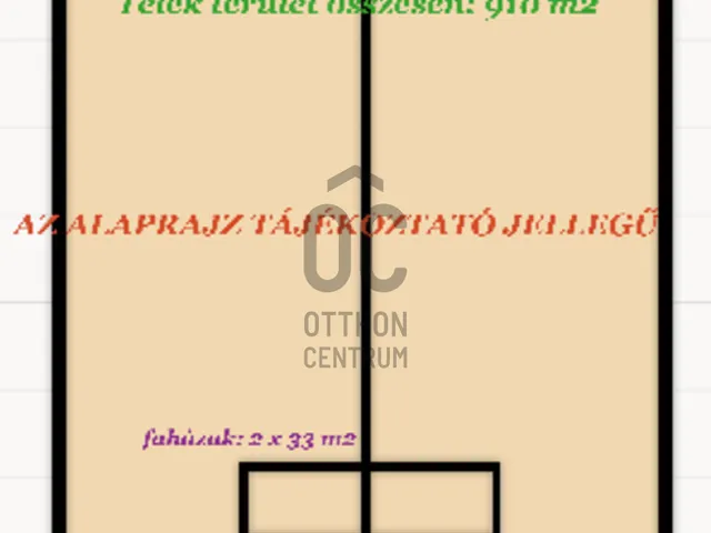 Eladó telek Szentendre 910 nm