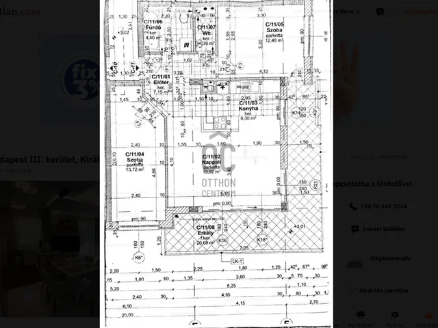 Eladó lakás Budapest III. kerület, Rómaifürdő 65 nm