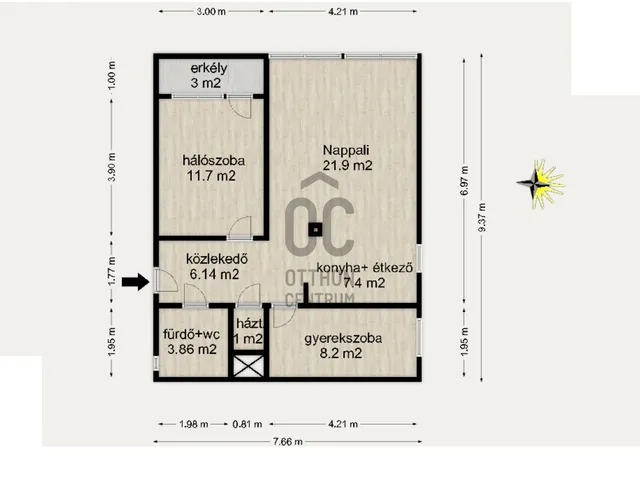 Eladó lakás Budapest XII. kerület, Svábhegy 61 nm