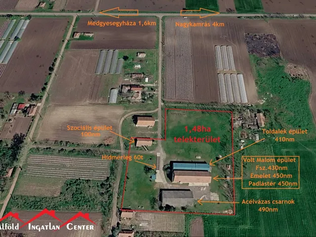 Eladó kereskedelmi és ipari ingatlan Medgyesegyháza 2340 nm