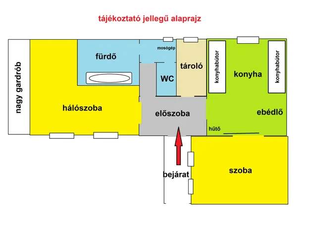 Kiadó lakás Budapest V. kerület, Lipótváros, Hold utca 15 55 nm